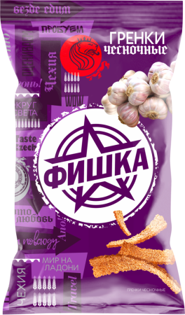 Гренки ФИШКА чесночные